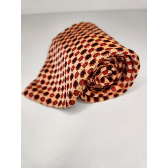 57" 100% Silk Orange Hugo Boss Tie Made In Italy - Picture 2 of 6